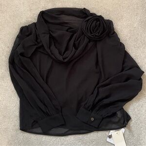 Gorgeous black off the shoulder top